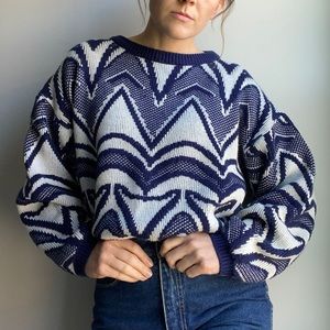 Vintage Patterned Cozy Sweater